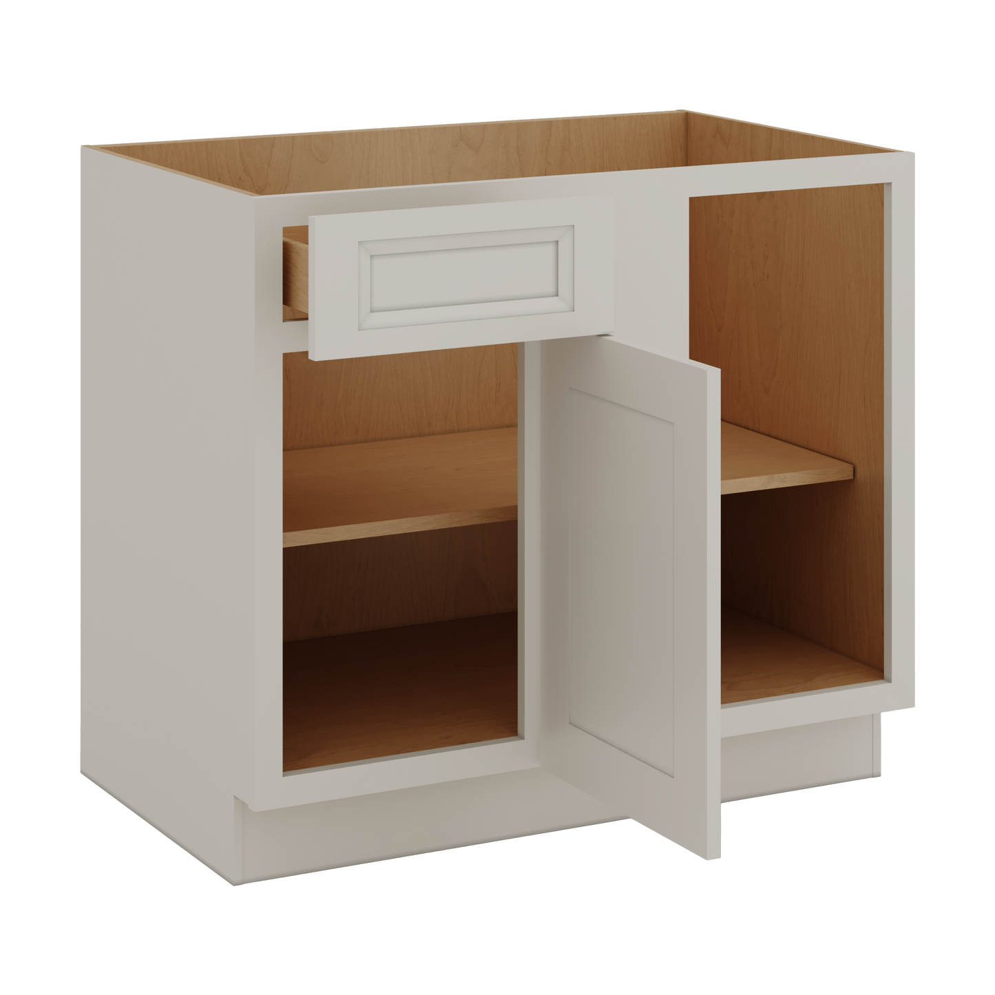 Blind Corner 1-1/4" (Left or Right) 27LGDS Laguna Gray Double Shaker Blind 36"-42" & 42"-45"