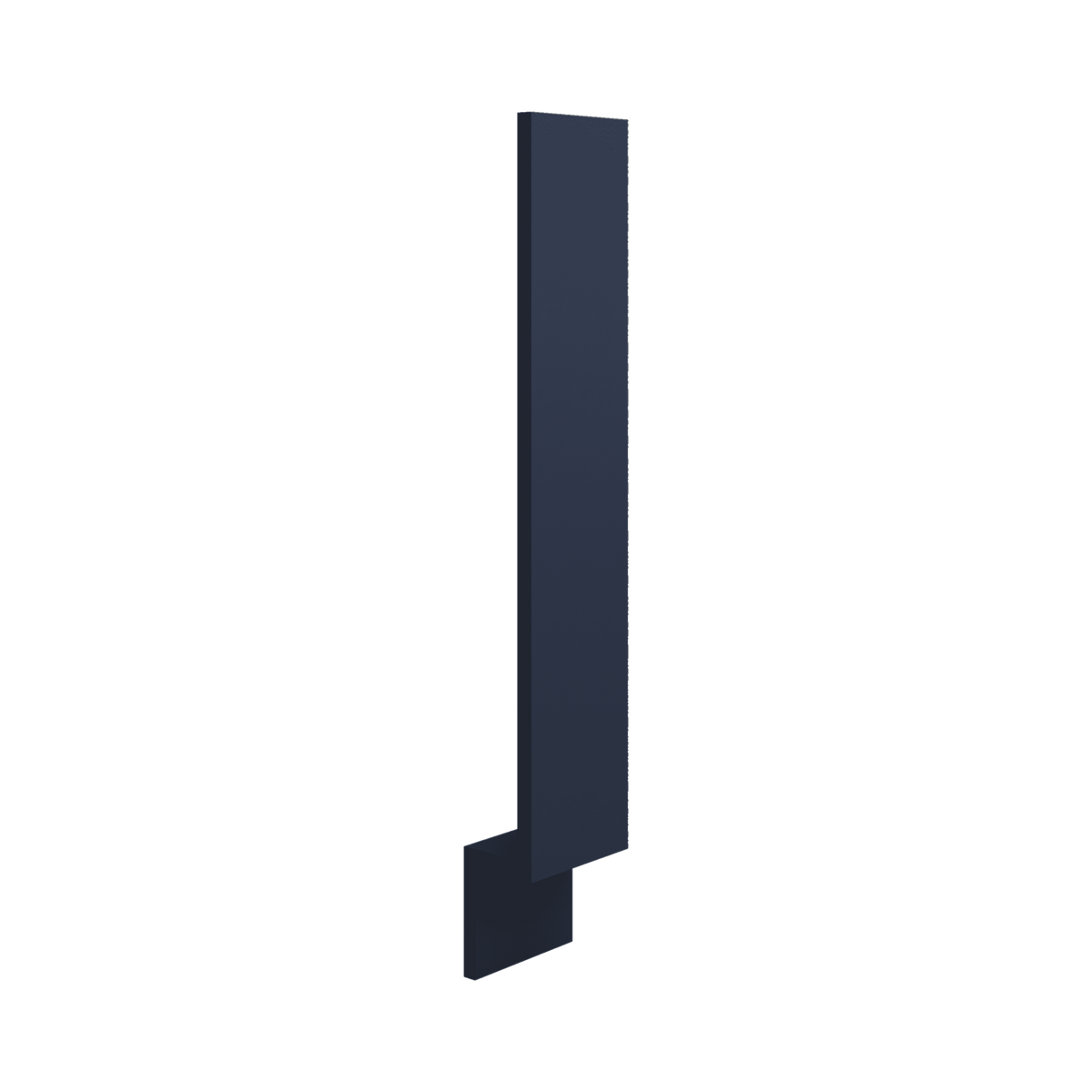 Base Cabinet Filler Trim Pieces 3" & 6" Wide 29NB Naval Blue Shaker 1-1/4" Overlay
