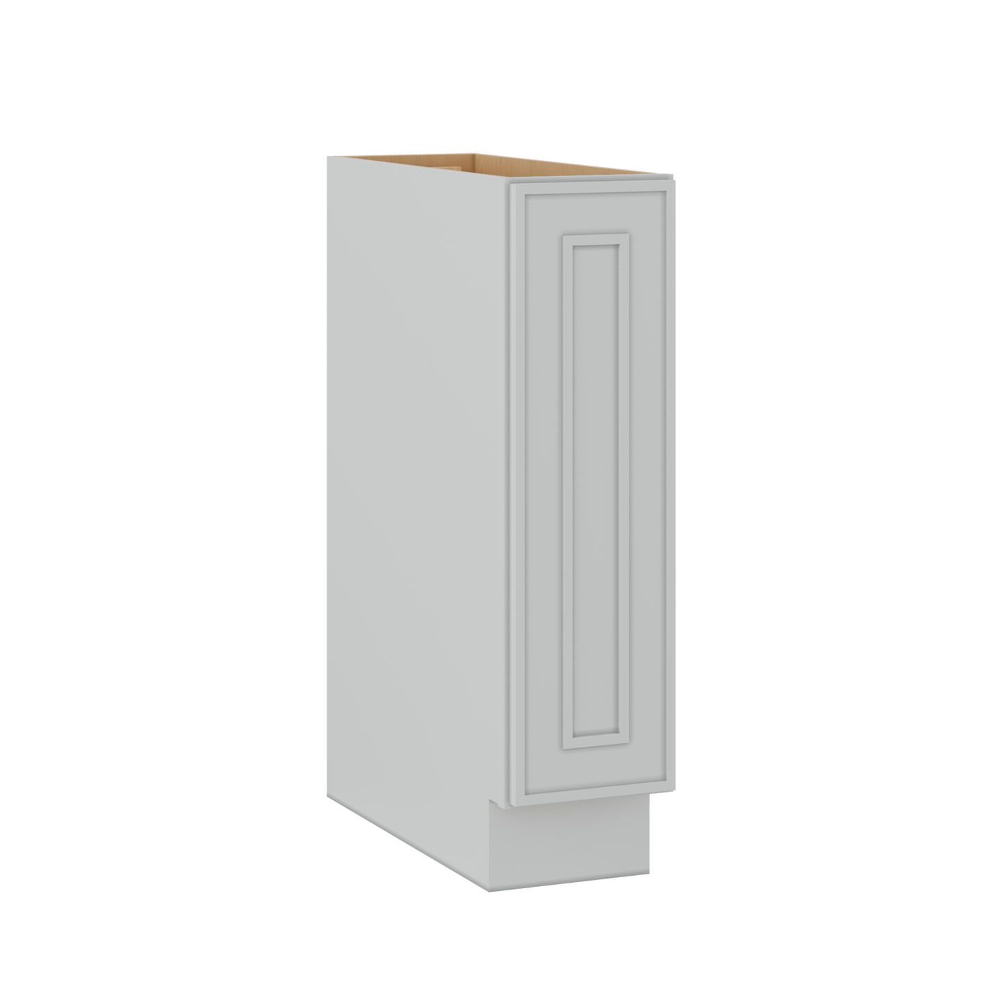 Spice Rack Pullout Base Cabinet 9" White Elegant Oak Craftsman Shaker