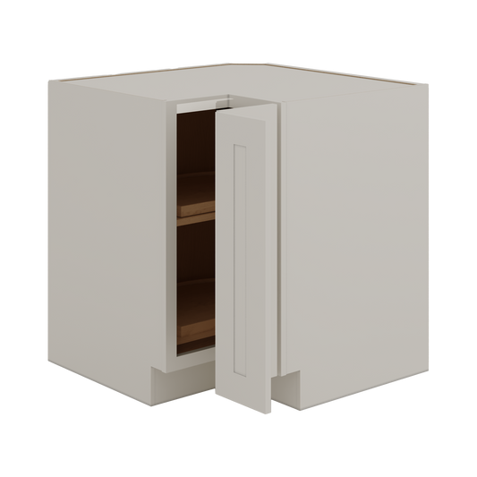 Lazy Susan Base Cabinet 33" & 36" 27LGDS Laguna Gray Double Shaker