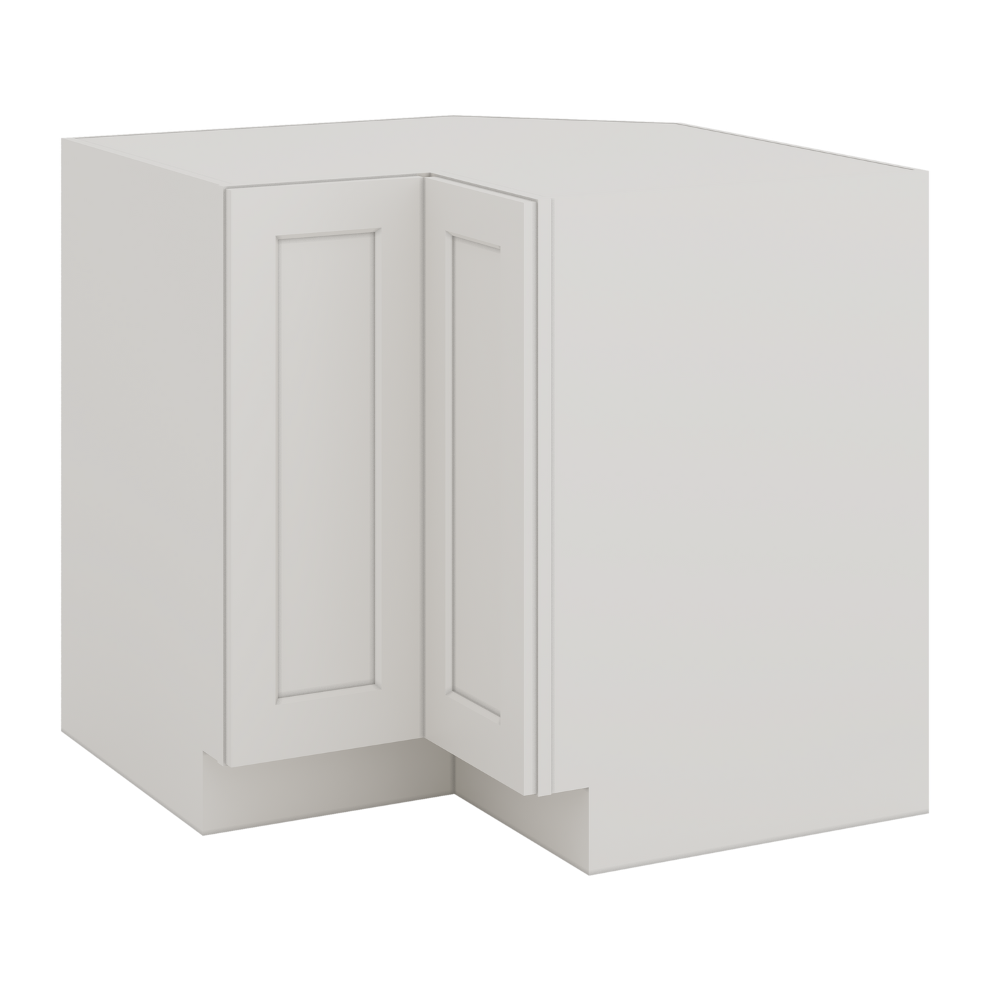 Lazy Susan Base Cabinet 33" & 36" ICE White Shaker 1-1/4" Overlay CWS/CWB
