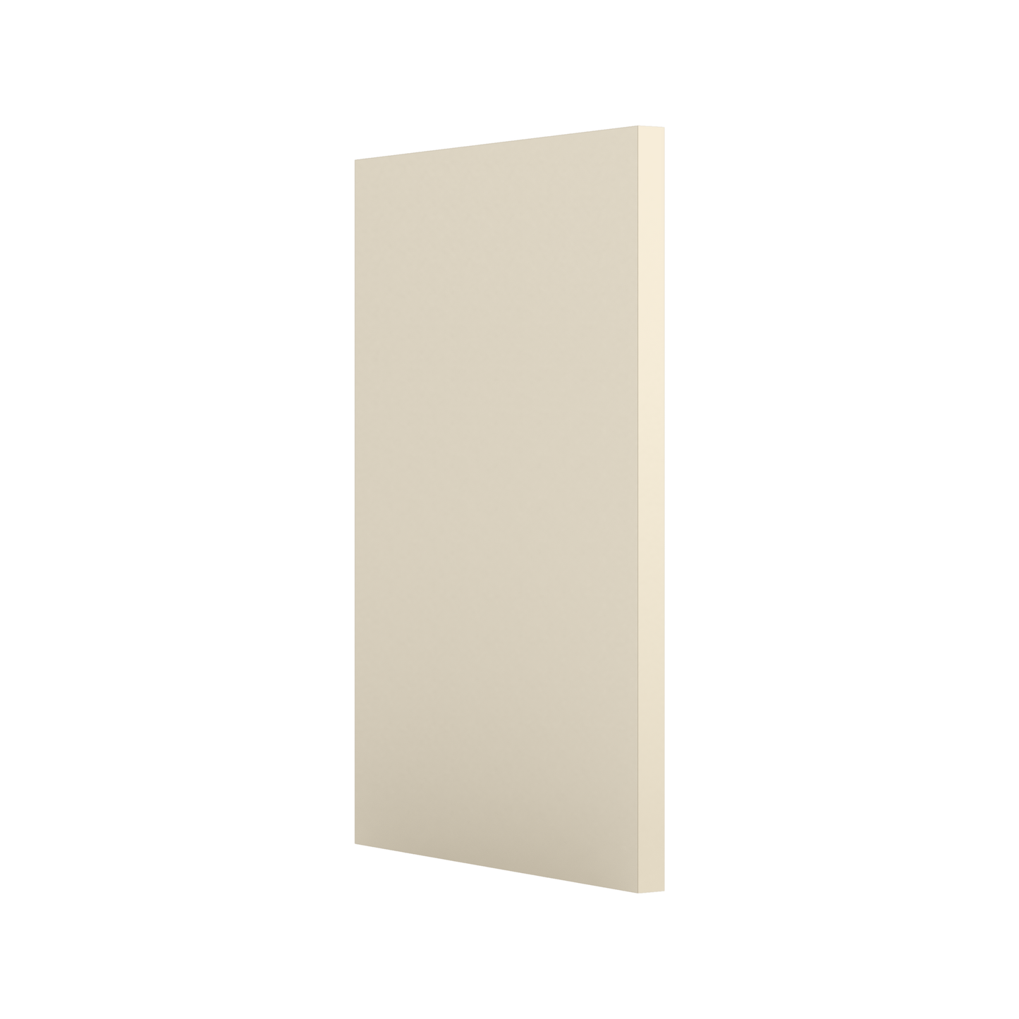 Appliance Side Panel Cabinet Side Plus Face Frame for Manhattan Cream Shaker 1-1/4" Overlay