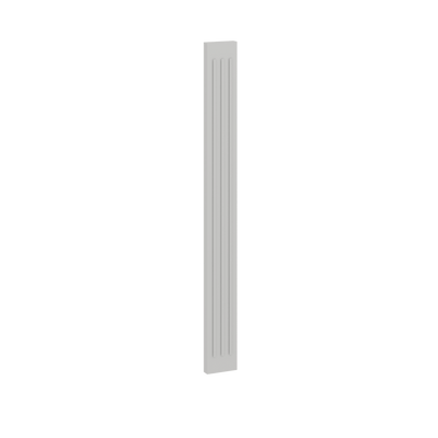Fluted Filler | RTA Unassembled | Premium White Shaker Full Overlay