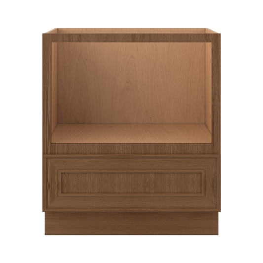 Ivory elegant craftsman shaker microwave cabinet 30" rta kitchen cabinet – angle view