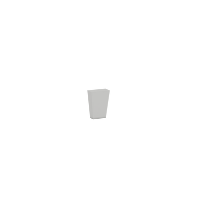 Half Tapered Foot - Split Vertically | RTA Unassembled | Premium White Shaker Full Overlay