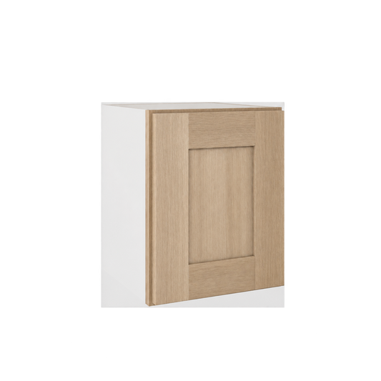 Rift Oak shaker single-door wall cabinet