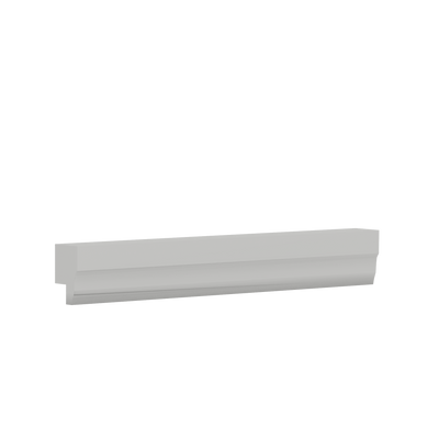 Light Rail Molding | RTA Unassembled | Monaco White Shaker Full Overlay