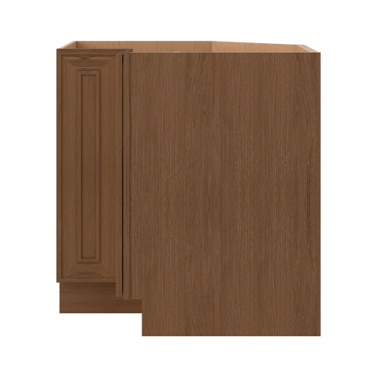 Ivory elegant craftsman shaker lazy susan base 33"–36" rta kitchen cabinet – angle view