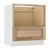Natural Color White Oaks Shaker Base Microwave Cabinet