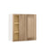 Blind Corner Natural Color White Oak Shaker 1-1/4" Overlay Wall Cabinet (left or right) 27" Wide by 30", 36" or 42" Tall