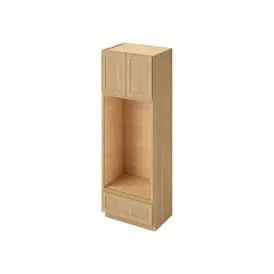 Wall Oven 30" & 33" Wide Sandstone Birch Shaker 1-1/4" Overlay Cabinet - No Assembly