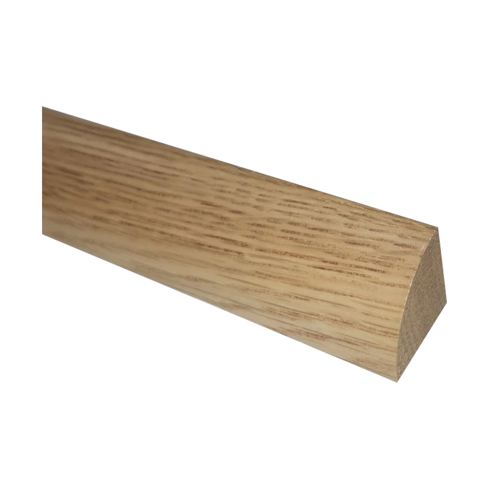 Natural white oak shaker quarter round molding RTA kitchen cabinet – angle view