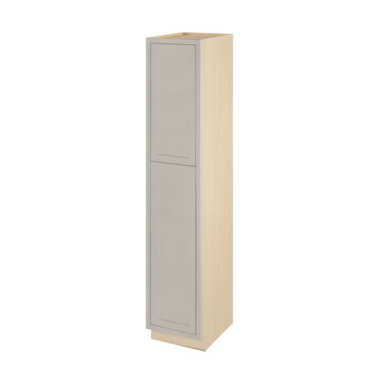 Pantry Tuscan Gray Inset Shaker Cabinet 93" Tall 18' Wide