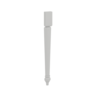 Split Decorative Leg | RTA Unassembled | Monaco White Shaker Full Overlay