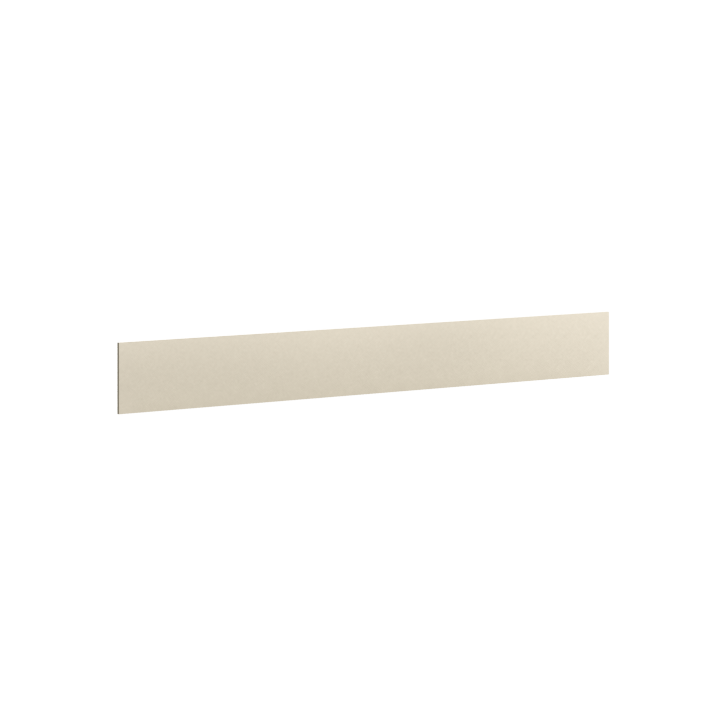 Toe Kick Skin Molding Trim Pieces 1/4" x 93" Manhattan Cream Shaker 1-1/4" Overlay