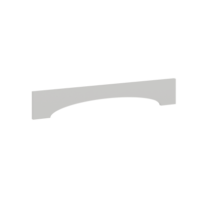 Arched Valance | RTA Unassembled | Premium White Shaker Full Overlay