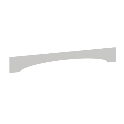 Arched Valance | RTA Unassembled | Premium White Shaker Full Overlay