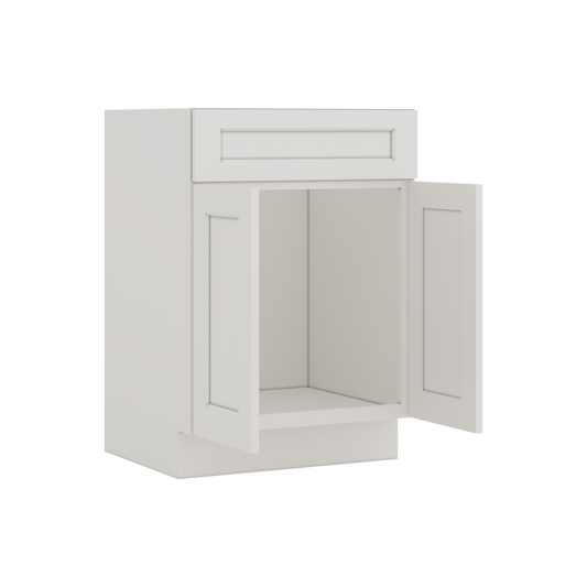 Vanity 2WS White Shaker 1-1/4" Overlay