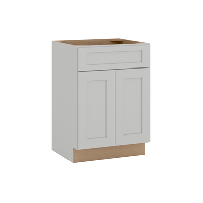 24"-48" Vanity Sink Base Cabinet | RTA Unassembled | Monaco White Shaker Full Overlay