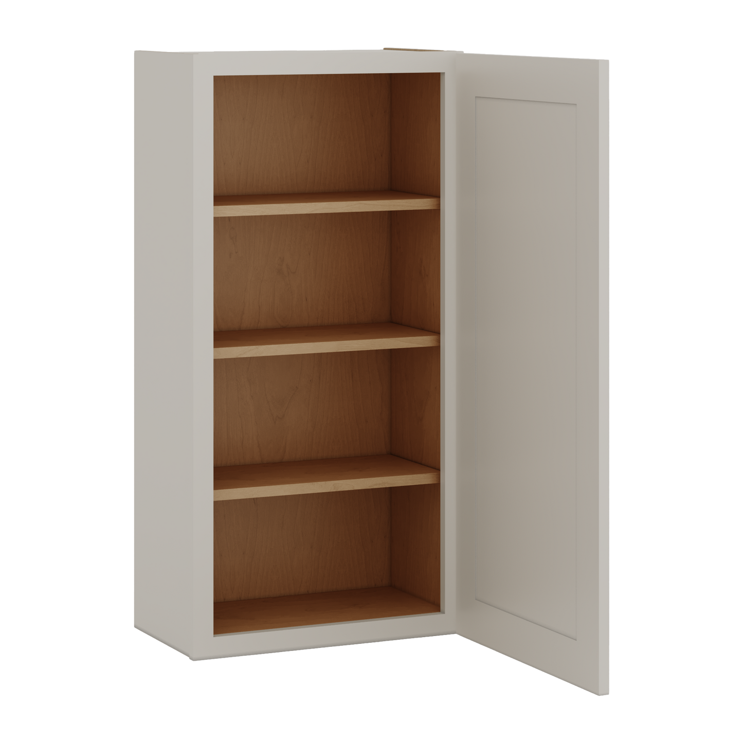 42" Tall Cinder Double Shaker Wall Cabinet - Single Door 9", 12", 15", 18", 21"