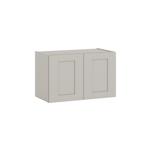 15" Tall 27LGDS Laguna Gray Double Shaker Stackable Cabinet - Double Door 24", 27", 30", 33" & 36" Wide