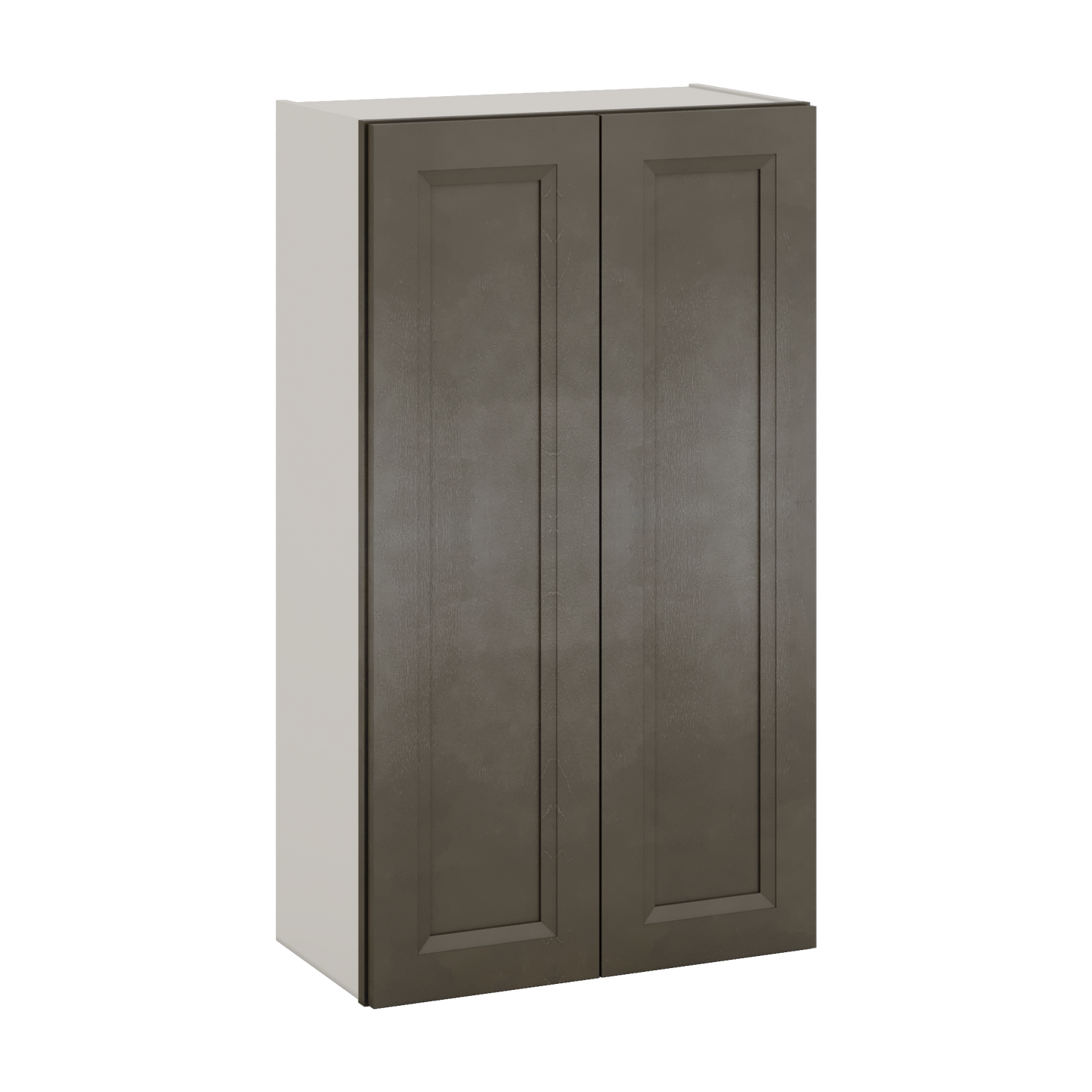 42" Tall Huntington Cinder Double Shaker Wall Cabinet - Double Door 24", 27", 30", 33", 36" & 42"