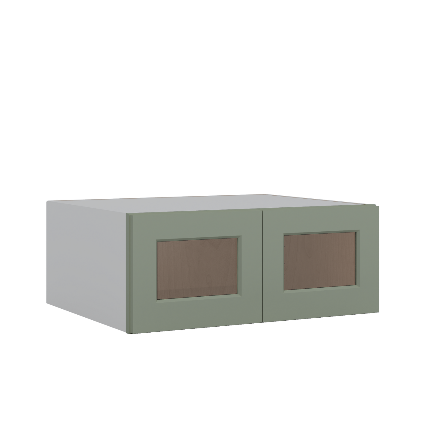 Sage Green 24 inch deep Wall Cabinet 30 12 15 18 21 24