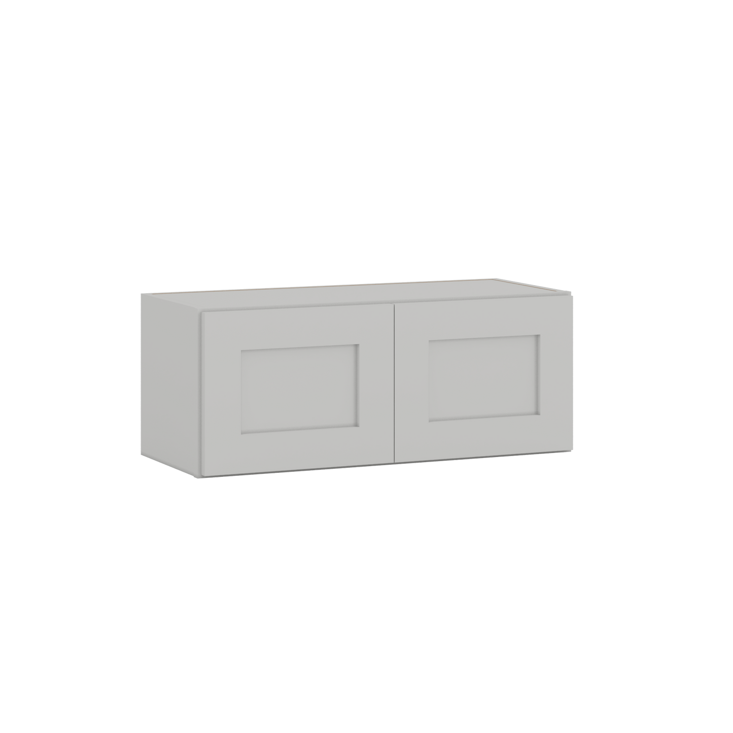 12" Tall | 30", 33", 36", and 39" Width | Wall Cabinet with Double Doors | RTA Unassembled | Premium White Full Overlay
