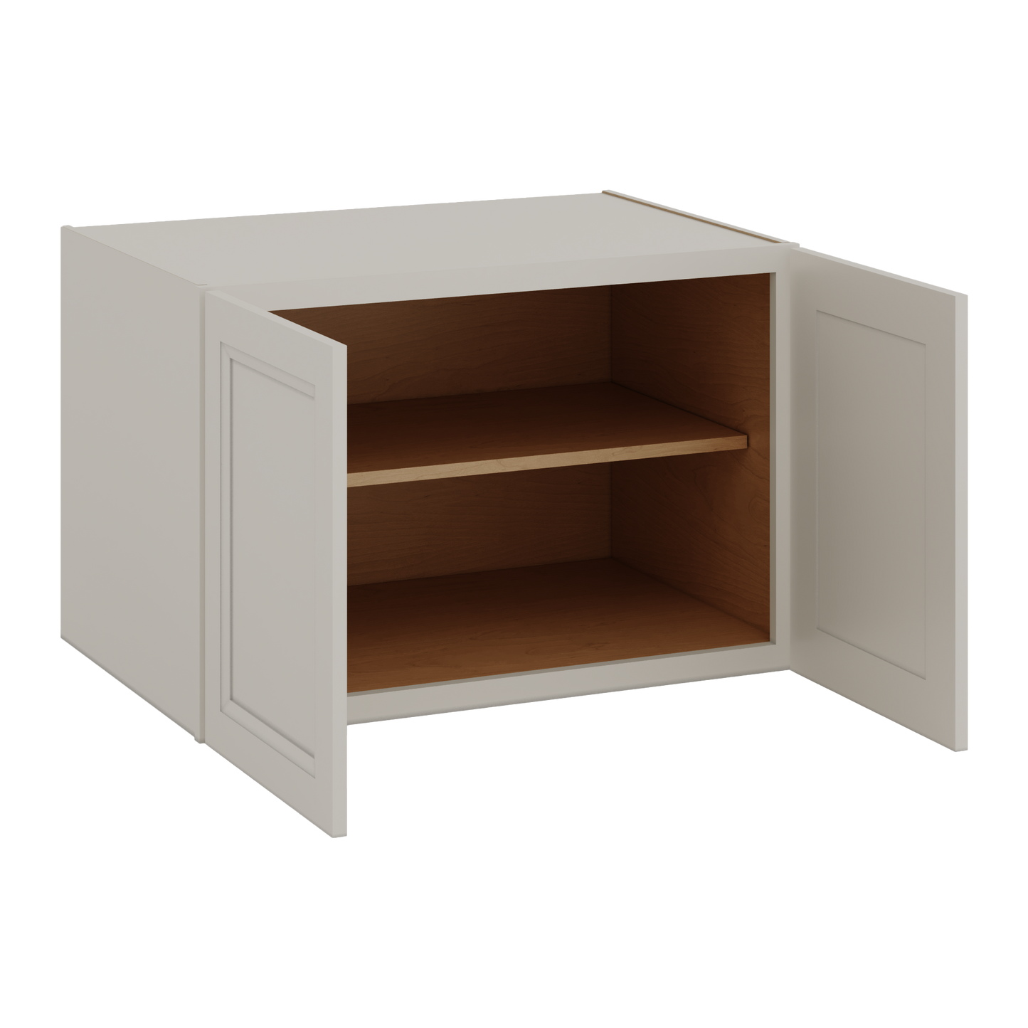 36" Wide 24" Deep Upper 27LGDS Laguna Gray Double Shaker Wall Cabinet - Double Door 12", 15", 18", 21", 24"