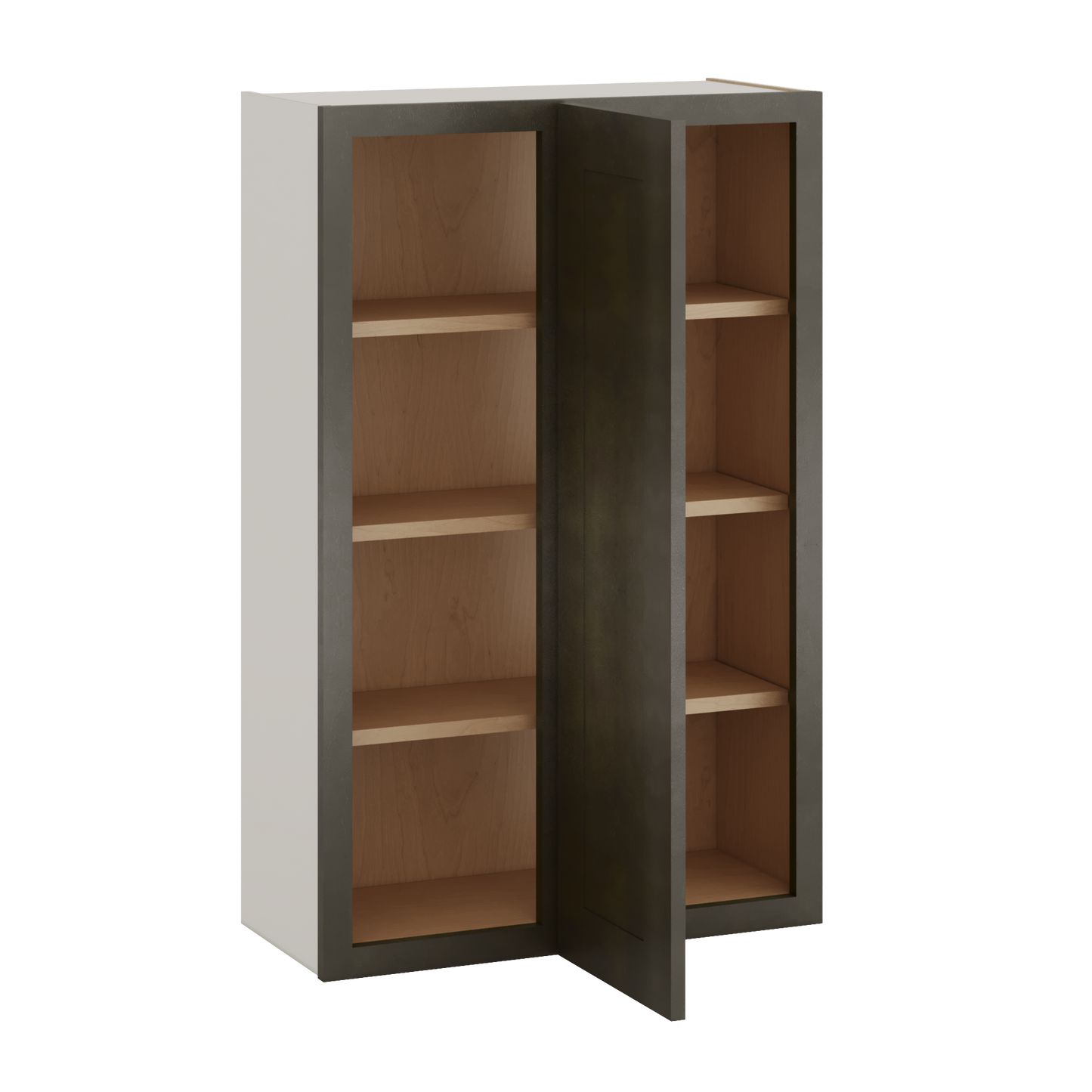 Blind Corner Huntington Cinder Double Shaker Wall Cabinet (left or right) 27" Wide by 30", 36" or 42" Tall