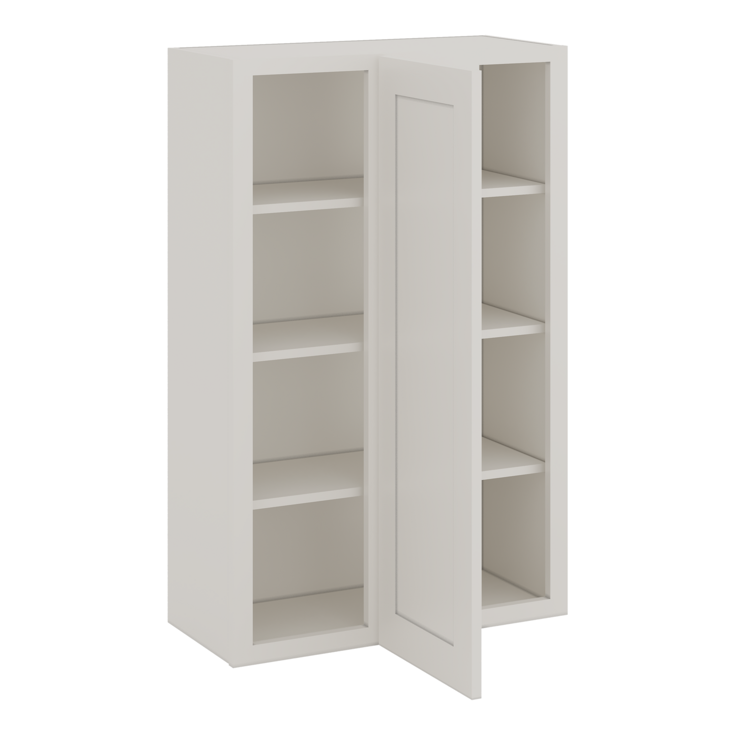 Blind Corner ICE White Shaker 1-1/4" Overlay Wall Cabinet (left or right) 27" Wide by 30", 36" or 42" Tall CWS/CWB