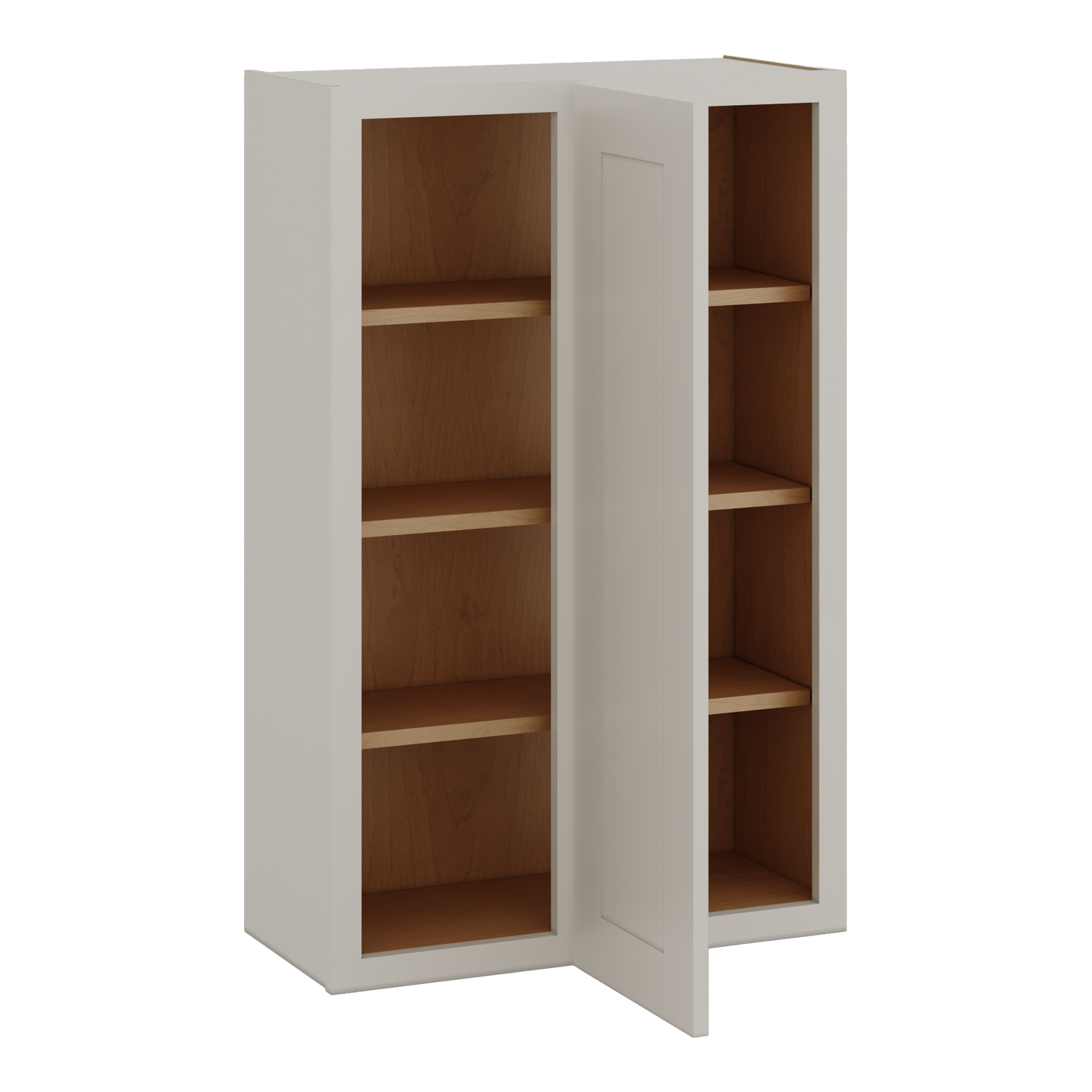 Blind Corner 27LGDS Laguna Gray Double Shaker Wall Cabinet (left or right) 27" Wide by 30", 36" or 42" Tall