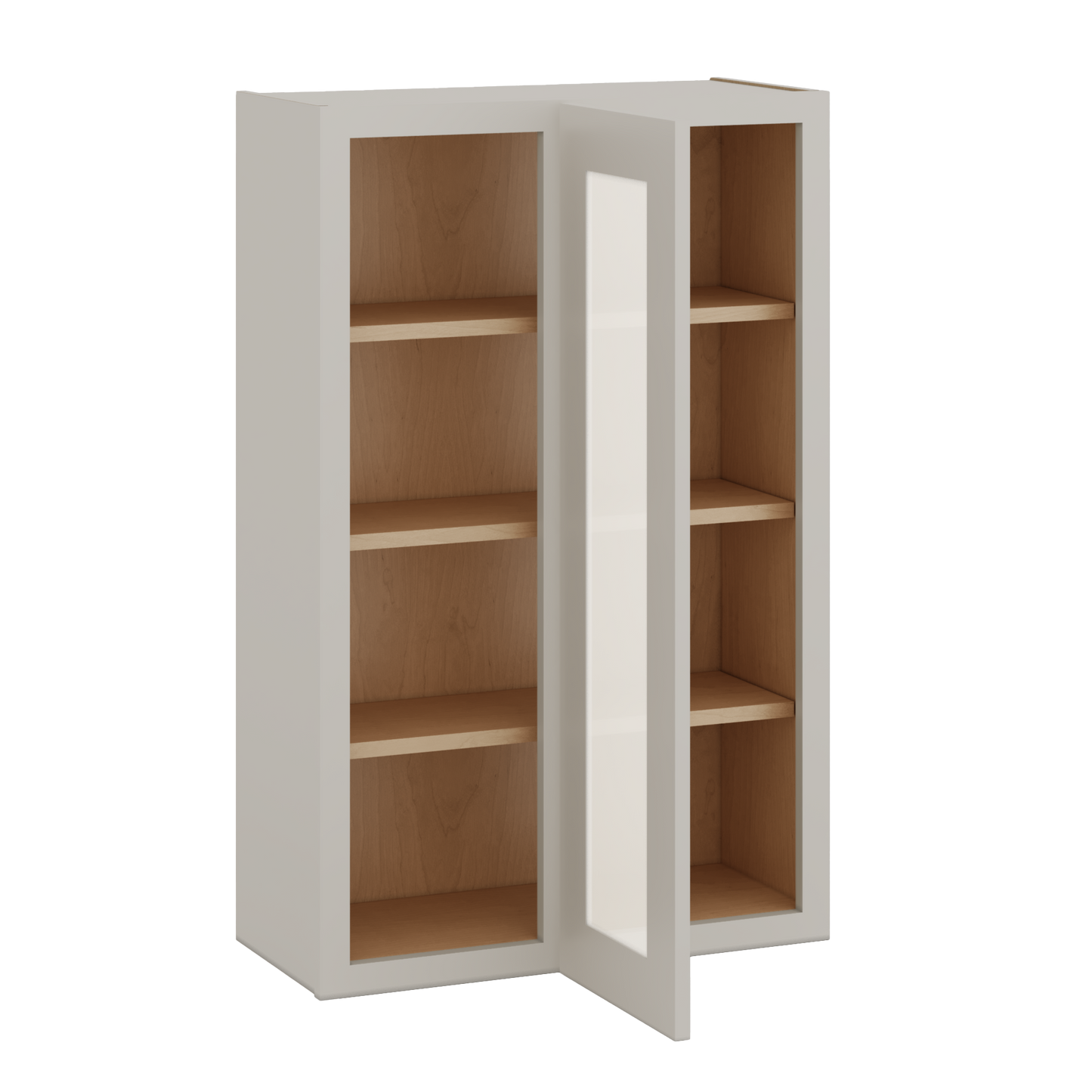 Blind Corner 27LGDS Laguna Gray Double Shaker Glass Ready Wall Cabinet (left or right) 27" Wide by 30", 36" or 42" Tall