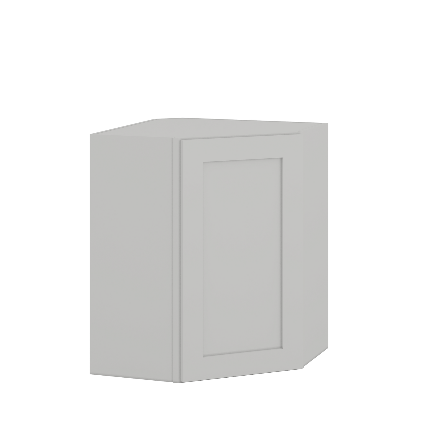 24" Width | 30", 36", and 42" Height | Wall Diagonal Corner Cabinet | RTA Unassembled | Premium White Full Overlay