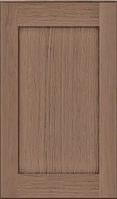 False Door Coffee Bean Oak Shaker Decorative Style