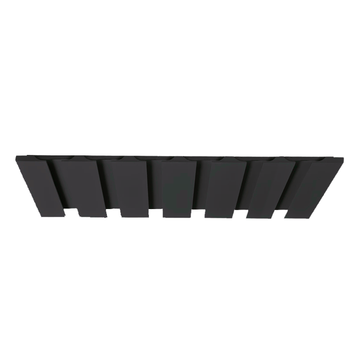 Wine Glass Holder 15HNS Hermosa Noir Black Shaker Shelf 1-1/4" Overlay