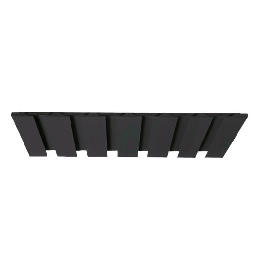 Wine Glass Holder 15HNS Hermosa Noir Black Shaker Shelf 1-1/4" Overlay