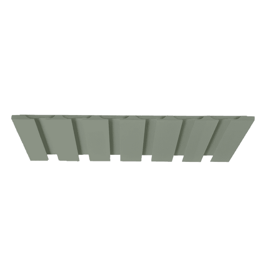 Wine Glass Holder Green Shaker Shelf 1-1/4" Overlay