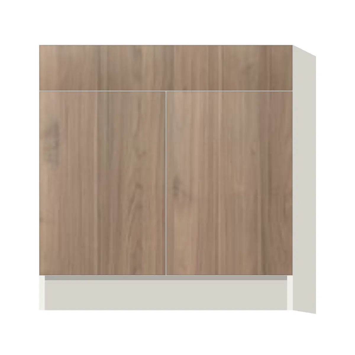 Contemporary sink base cabinet, Moonnut door, L-Box (Luxury)