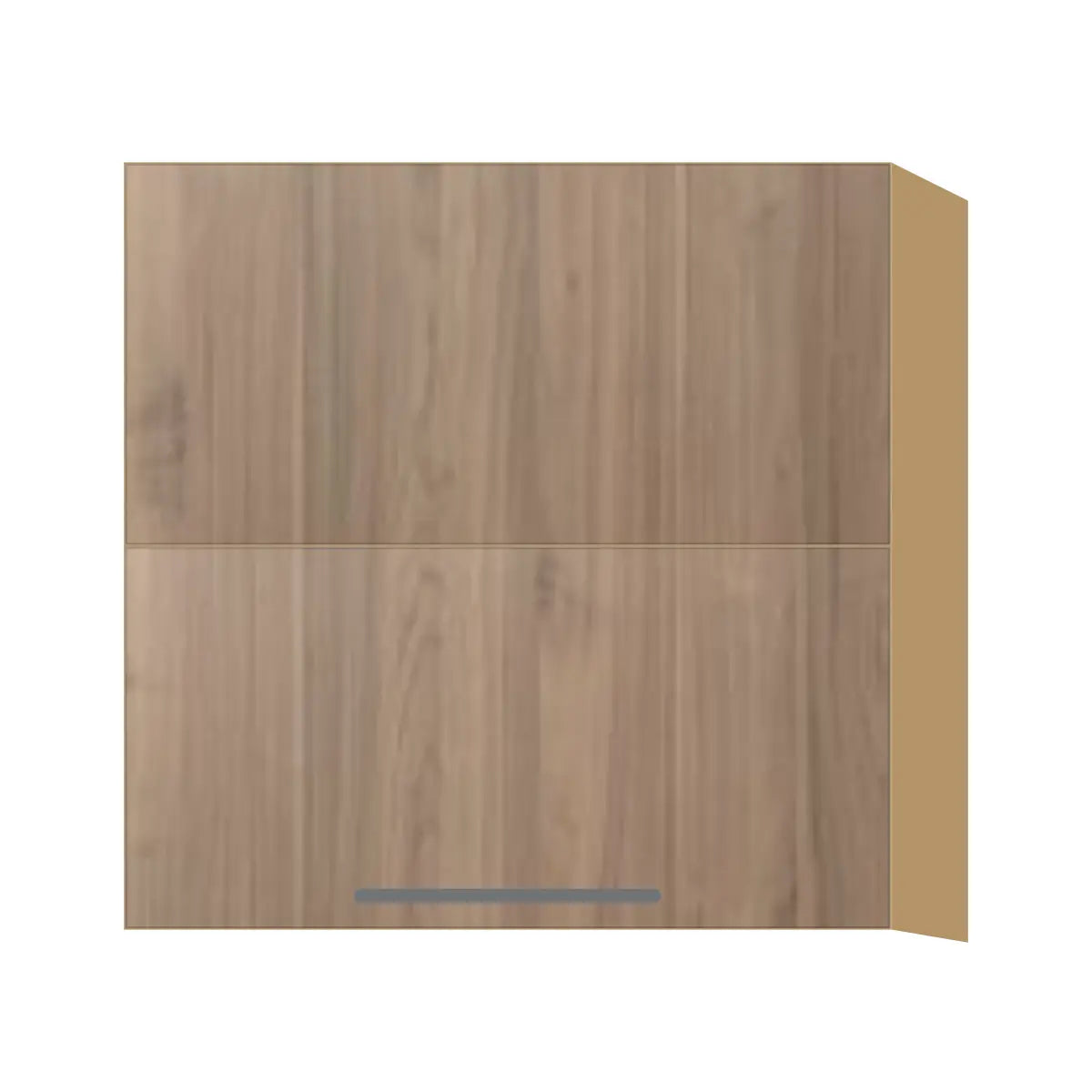 Contemporary bi-fold lift-up wall cabinet, Moonnut door, P-Box (Prestige)