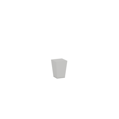 Tapered Foot | RTA Unassembled | Monaco White Shaker Full Overlay