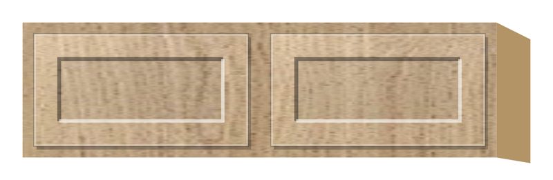 Rift 42" W 14" D Wall Cabinet - 12", 15", 18", 21" & 24" Tall, Shaker door, natural rift white oak