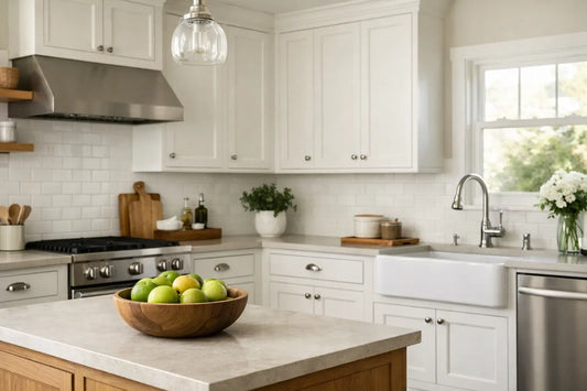 Vintage White Shaker Cabinets for Lasting Kitchens