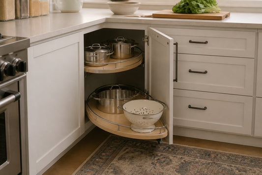 Smart Storage for Deep Corner Cabinets