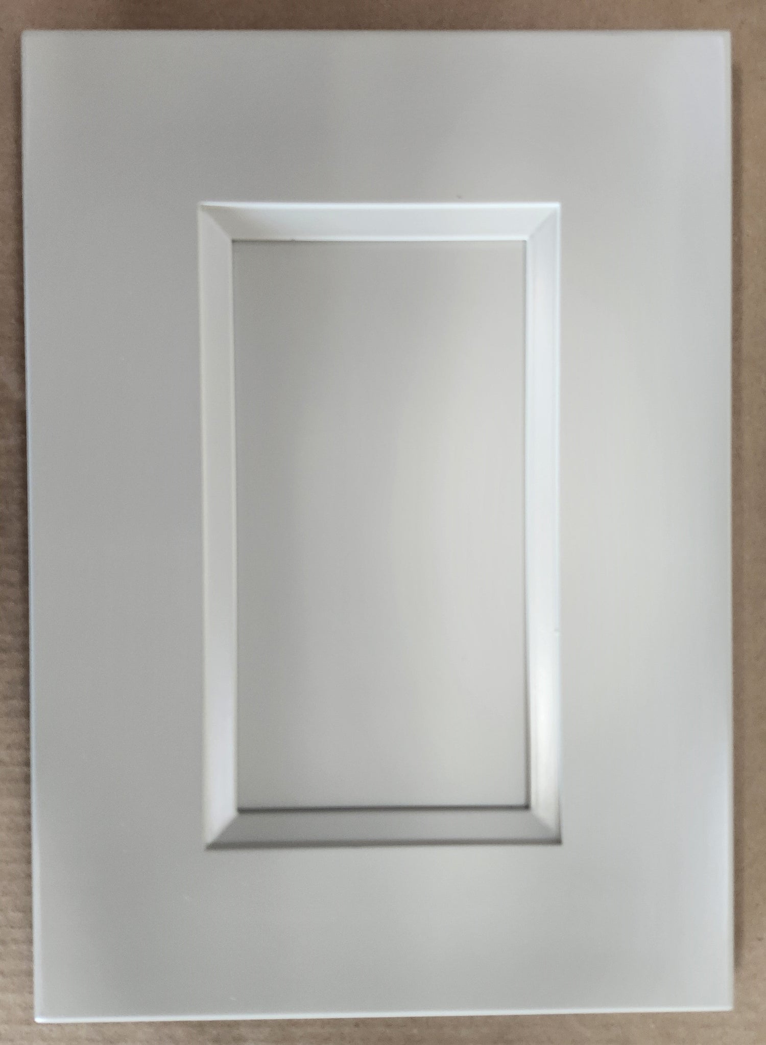 White Double Shaker 1-1/4" Overlay Kitchen Cabinets