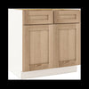 White Oak Shaker Overlay 1-1/4" Kitchen Cabinets