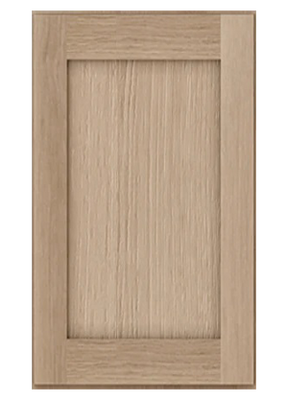 White Oak Shaker Overlay 1-1/4" Kitchen Cabinets