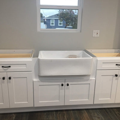 White Shaker Base Cabinets