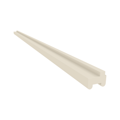 Light Rail Molding Trim Pieces Manhattan Cream Shaker 1-1/4" Overlay