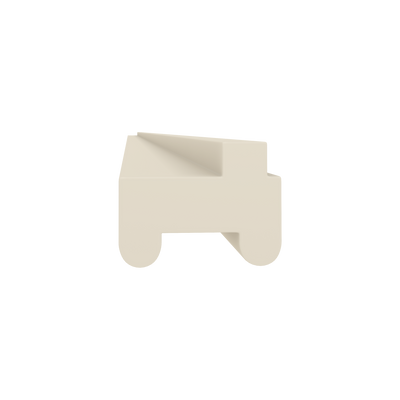 Light Rail Molding Trim Pieces Manhattan Cream Shaker 1-1/4" Overlay